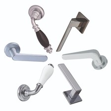 GR Türgriff Türgarnitur Türbeschlag Antik Metall Schwarzglas Satin Weiß BB/PZ/WC