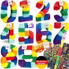 Pinata Zahl + Maske + Stock +