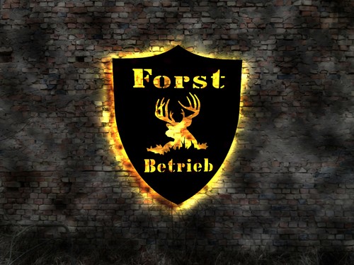 Schild forst betrieb jagen - betrieb,