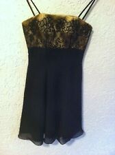 Abendkleid für Damen,Gr.XS,schwarz /gold,von Alteza