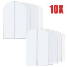 10X 120x60cm Kleidersäcke Kleiderhülle Anzughülle Jacke Mantel Kleider Anzug Set