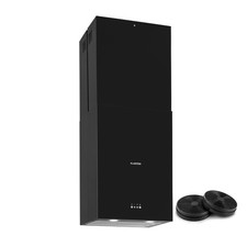 Inselhaube 41 cm 641m³/h Insel Dunstabzugshaube LED Umlufthaube Abluft Schwarz