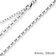 4mm Plattenkette Silberkette