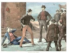 Original alter antiker Druck