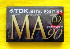 1x TDK MA 90 METAL Cassette Tape 1995-1997 + OVP + SEALED +