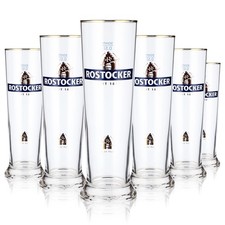 6x Rostocker Bier Glas