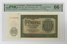 50 Deutsche Mark 1948 - DDR East Germany - (DDR-7) P14 - PMG 64 - Gem Unc EPQ