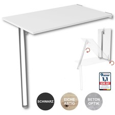Wandklapptisch 80x50 Esstisch Küchentisch Schreibtisch Klapptisch Tischbein