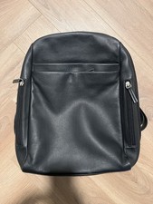ESTELLE Leder Rucksack Schwarz