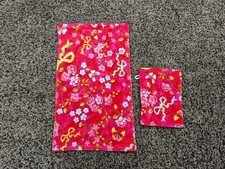 NEU Pip Studio Chinese Rose Rot Gästehandtuch 30x50 u. Waschlappen 16x22 Frottee