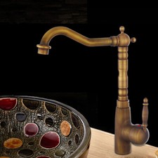 Antik Retro Nostalgie Wasserhahn Einhebel Armatur Waschbecken Mischer Waschtisch