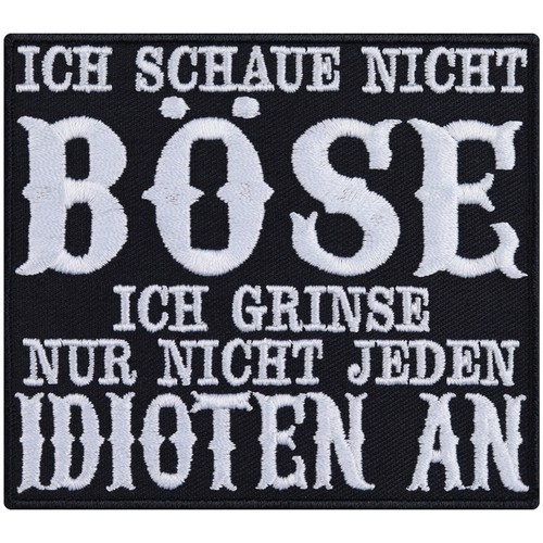 Lustiger aufnäher böse - lustiger,