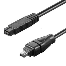 4-pin - 9-pin FireWire Kabel 1,8m IEEE 1394b Stecker 800 Camcorder i.Link ca 2m