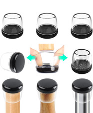 RCHYFEED 14-19mm Stuhlbeinkappen für Teppich Stuhlbeingleiter, 24STK Silikon 