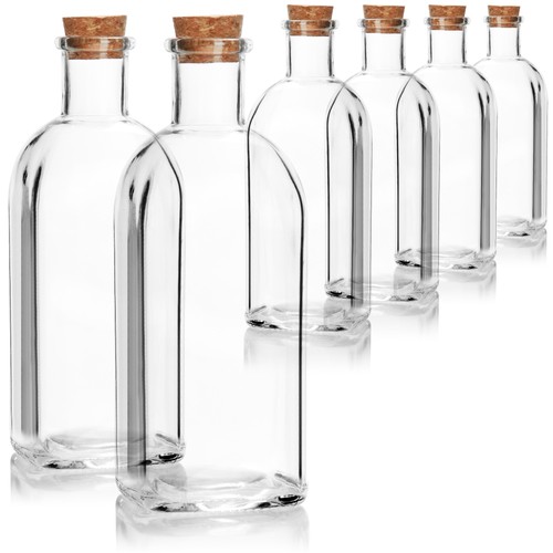 Glasflasche 500 mit - 6x,