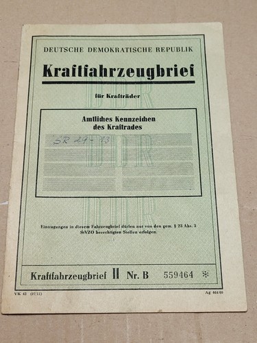 Kfz brief kraftfahrzeugbrief - kfz,