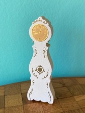 Standuhr Uhr weiß Lundby