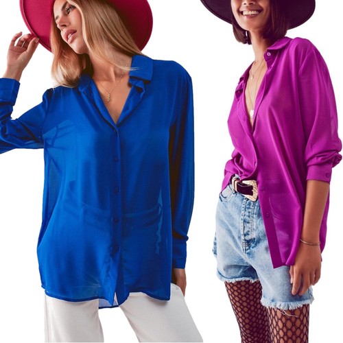 Damen chiffon blouses shirt - blouses,