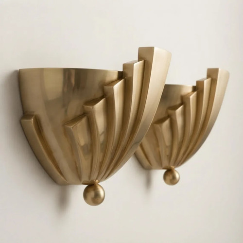 Art deco wandleuchte massiv - wandleuchte,