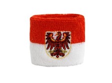 Schweißband Fahne Flagge Deutschland Brandenburg 7x8cm Armband für Sport