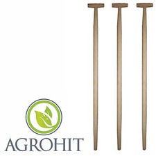 3 x Spatenstiel Grabegabel