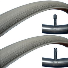 2x Rollstuhlreifen 24 x 1 grau