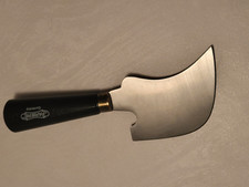 PARIERE Bleimesser 100 mm, Viertelmond, mit Stahlklinge und Holzgriff  Germany