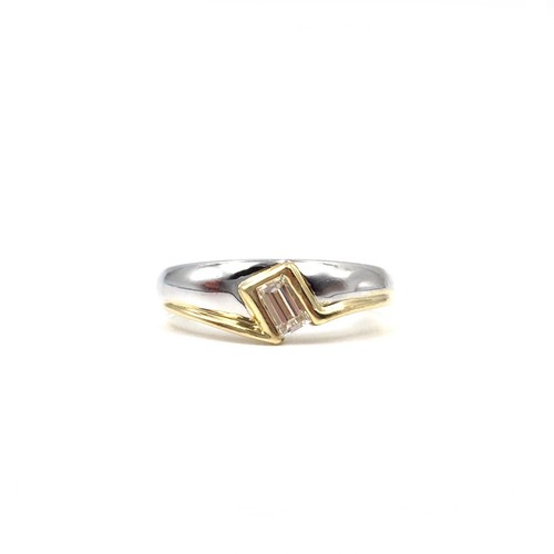 18kt weißgold ring - weißgold,
