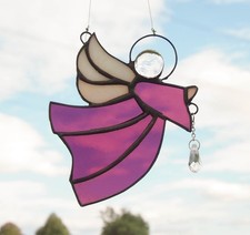 Tiffany Glasfensterbild  SCHUTZENGEL  