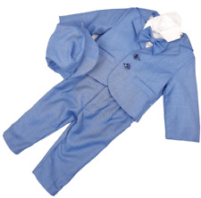 Taufanzug Gr. 74 Anzug Baby Taufe Set  Jacke Hemd Hose Fliege Hosenträger Hut 