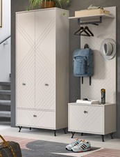 Garderobe Set 3-teilig in Sand