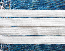 (0,35€/m) 20m Gummiband Gummilitze Gummi Band weich  5mm Meterware Gummikordel