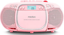 Medion MD44176 E66476 CD-Player Radio Kassettenspieler Boombox Tragbar USB Retro