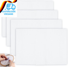 4 Stück Aida Tuch Weiß Stickerei Stoff 14 Count, Kreuzstich Tuch Zählstoff Zum S