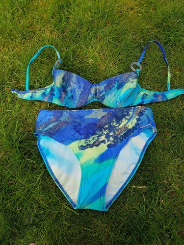 Bikini sunflair blau bunt - bikini, ~