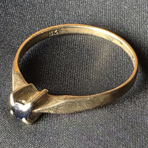 333 goldring mit echtem blauem - 333,