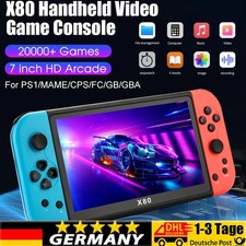 16GB 7 Zoll X80 Retro Handheld Videospiel Konsole-20000 Spiele vorinstalliert