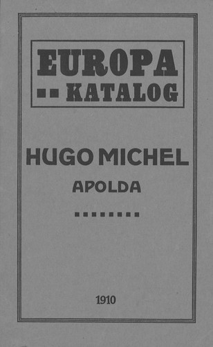 Michel europa katalog - europa-katalog, 1910