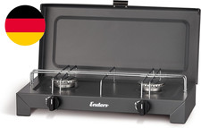 Enders Campingkocher CANBERRA 2, Gaskocher, 2-Flammig, 2 Edelstahlbrenner 2X2,3K