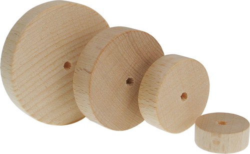 Holzräder glatt 50 - 20, mm