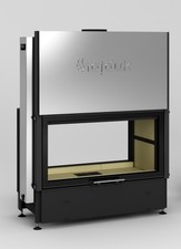 Kamineinsatz 🟡 VHB Heizeinsatz Ofen Kamin Holzofen Tunnel VOLCANO DTh-FD 11KW