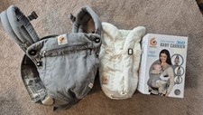 Ergobaby Carrier 360 Grau Babytrage inkl. Neugeboreneneinsatz