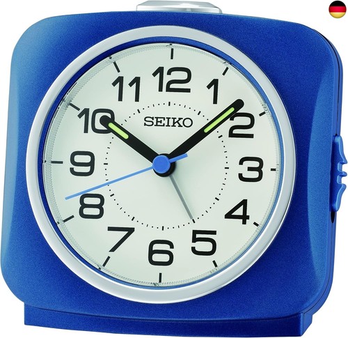 Seiko clock wecker analog - seiko, blau
