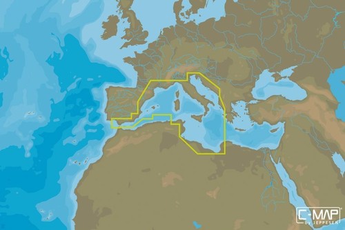 Map max wide south - c-map, south-west