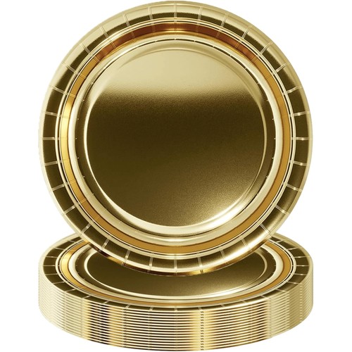 Einwegteller stück gold - einwegteller,
