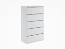 Kommode mit 5 Schubladen Sideboard weiß Anrichte holz Möbel Schubladenschrank