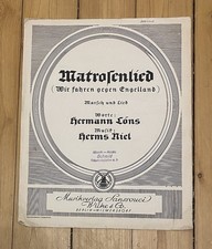 Alte Noten Matrosenlied Wir