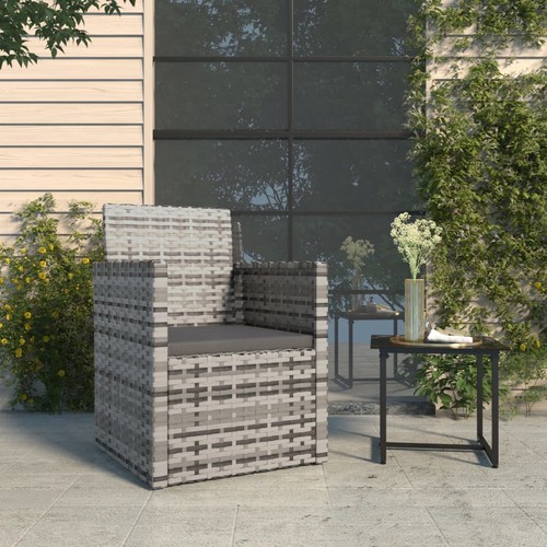 Gartensessel mit kissen grau - gartensessel,