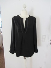 Edle Malvin Bluse schwarz mit
