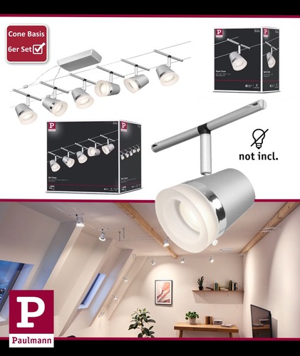 Paulmann seilsystem cone - paulmann, chrom